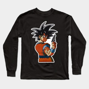 Goku's Got a Gun Long Sleeve T-Shirt